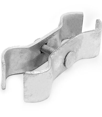 Galvanised coupler for joining temporary fence panels