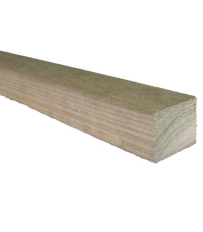 Timber rail for temporary hoarding