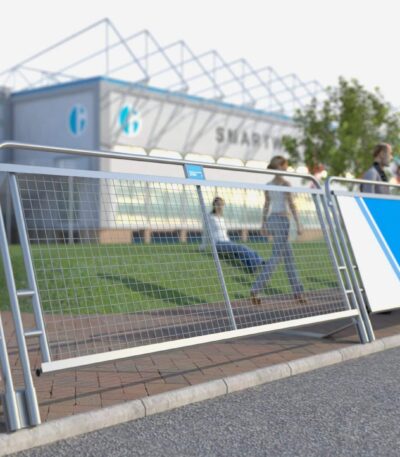Cycle Barrier for cycling and sporting events, dimensions 2937 × 1356 × 55 mm.