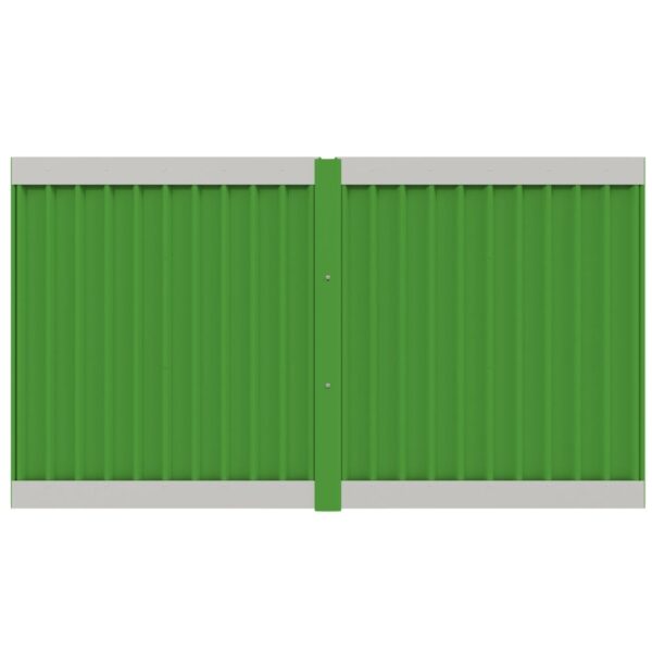 Temporary steel hoarding panel, 2.0m high