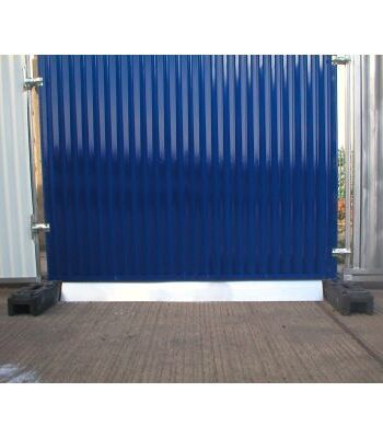 Steel infill panel for temporary hoarding