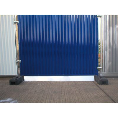 Steel infill panel for temporary hoarding