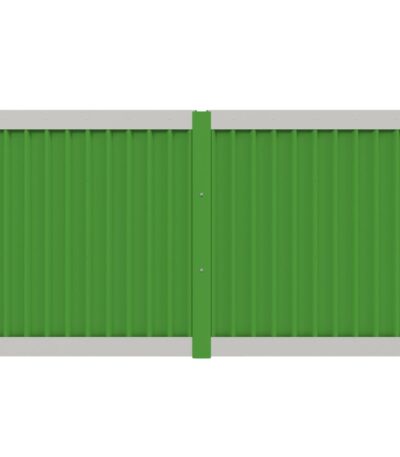 Steel temporary hoarding system with panels