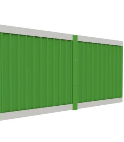 Steel ground skirt panel for site hoarding