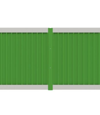 Temporary hoarding panel and ground skirt kit