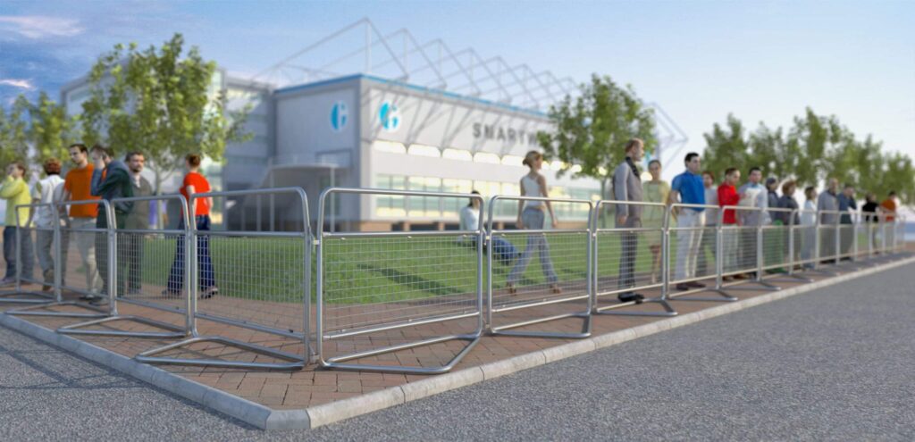 Police Barrier 1.5m, dimensions 1526 × 705 × 1065 mm.