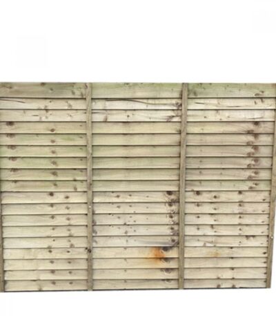 Lap timber fence panel, 6ft x 6ft