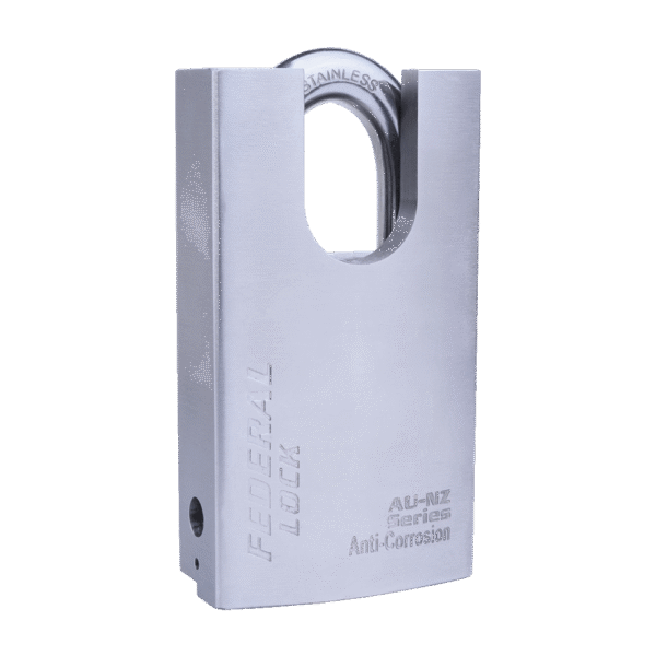 Corrosion-resistant stainless steel padlock for outdoor site security