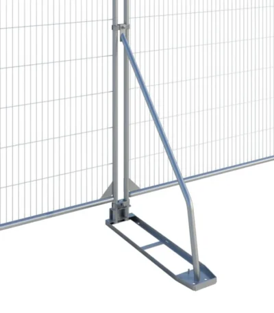 Zero-trip cranked fence stabiliser