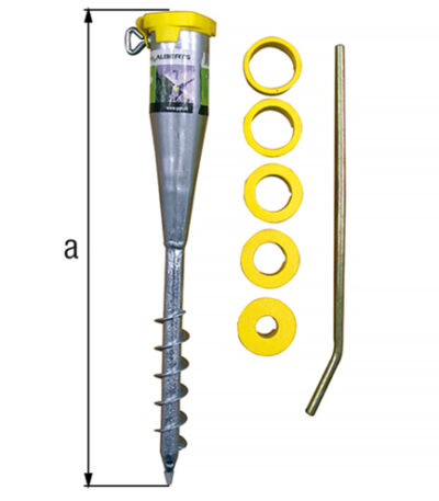 Ground screw box component for fence stabiliser